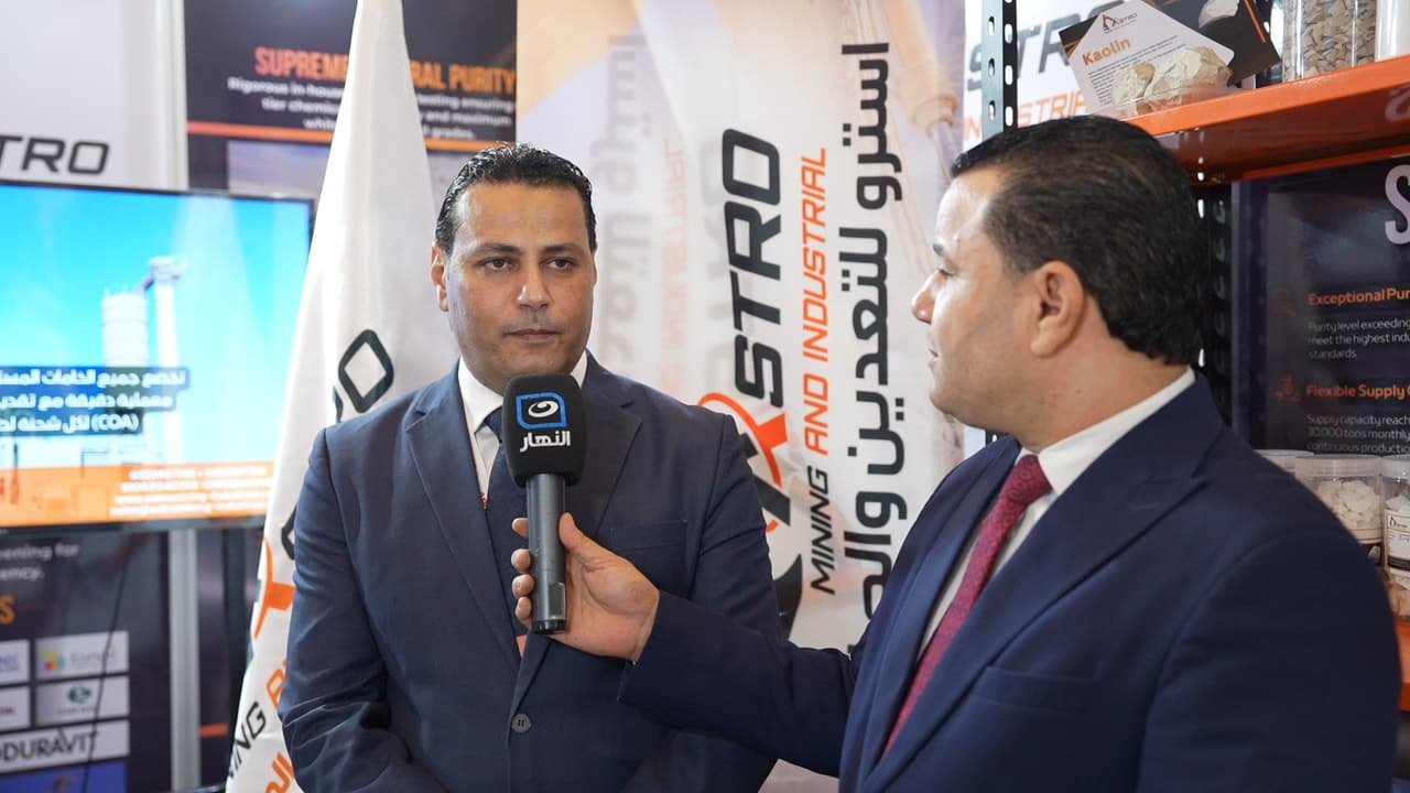 Eng. Hamada Hammam interviewed by Al Nahar TV at the Astro booth