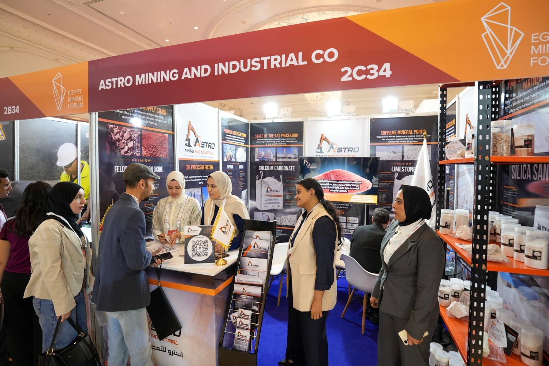 Astro Mining and Industrial booth 2C34 at Egypt Mining Forum 2026
